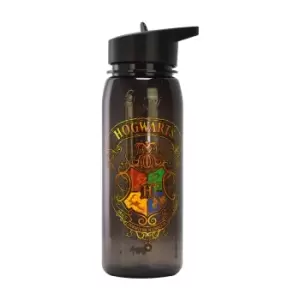 Harry Potter Flip Top Water Bottle, black