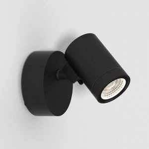 Single Spot LED Outdoor Spotlight Textured Black IP65