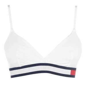 Tommy Bodywear Colour Block Tri Bralette - White