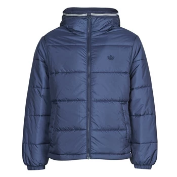 adidas Padded Hooded Coat - Navy, Size S, Men