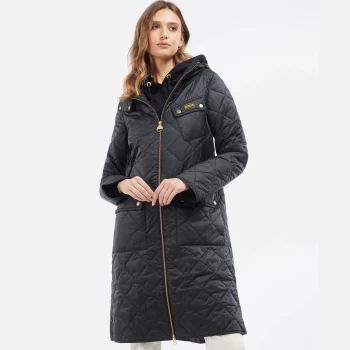 Barbour International Womens Ellenbrook Quilt Jacket - Black - UK 16