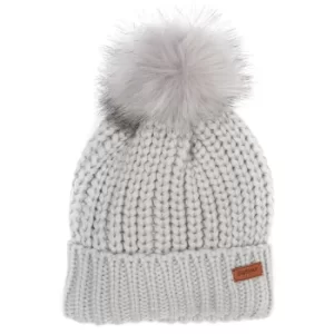 Barbour Womens Saltburn Beanie Ice White One