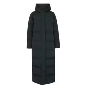 Superdry Long Line Puffer Coat - Blue