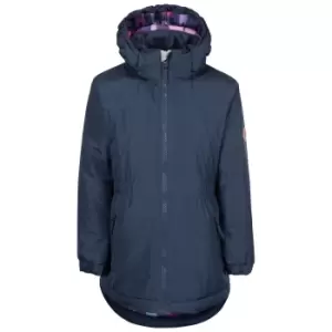 Trespass Girls Bertha Waterproof Jacket (7-8 Years) (Navy)