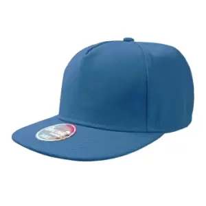 Atlantis Flat Visor 5 Panel Cap (Pack of 2) (One Size) (Royal)