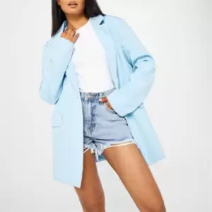 Missguided Tall Oversized Tailored Blazer - Blue