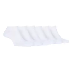 Jeep 6 Pack Trainer Socks Ladies - White