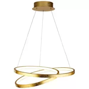 Searchlight Float LED Gold Leaf Pendant