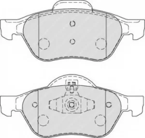 Ferodo FDB1866 Brake Pad Set Front Axle Premier Car