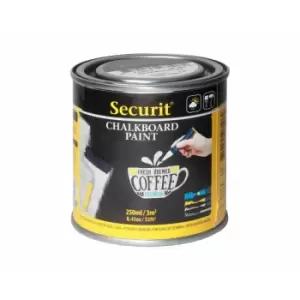 Securit Chalkboard Paint 250ml Black, none