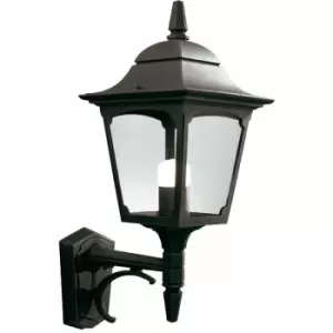 Loops - Outdoor IP44 Wall Light Sconce Black LED E27 100W Bulb External d00305