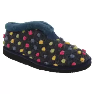 Sleepers Womens/Ladies Tilly Lightweight Thermal Lined Bootee Slippers (6 UK) (Blue/Multi)