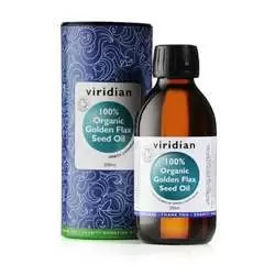 Viridian 100% Organic Golden Flax Seed Oil 200ml