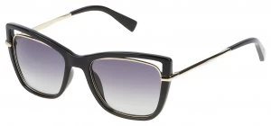 Furla Shiny Black Cateye Sunglasses