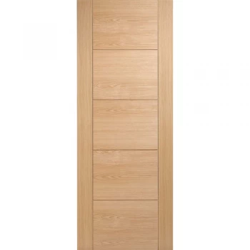 LPD Vancouver 5 Panel Fully Finished Oak Internal Flush FD30 Fire Door - 1981mm x 686mm (78 inch x 27 inch)