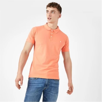 Jack Wills Eaton Stretch Polo - Pale Coral