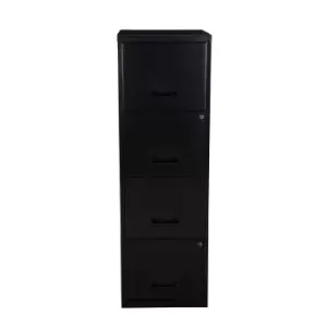 Pierre Henry A4 4 Drawer Maxi Filing Cabinet Black, black