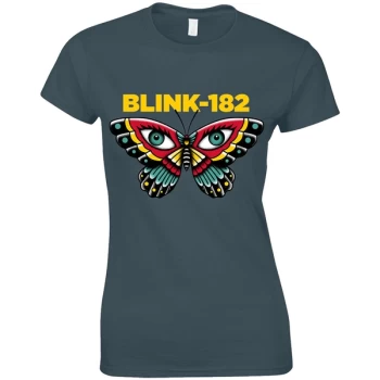 Blink-182 - Butterfly Womens X-Large T-Shirt - Blue