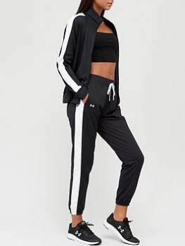 Under Armour Tricot Tracksuit - Black/White Size M Women