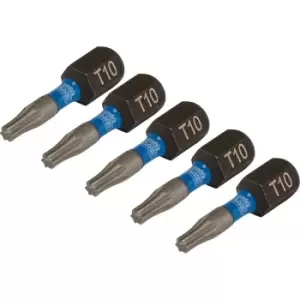 Draper Expert Impact Torx Screwdriver Bits T10 25mm Pack of 5