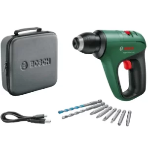 Bosch EASYHAMMER 12v Cordless HEX or SDS Quick Hammer Drill 1 x 2ah Integrated Li-ion Charger Case