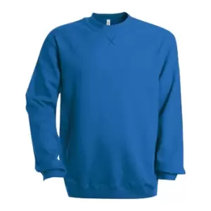 Kariban Mens Plain Crew Neck Sweatshirt (XL) (Royal)