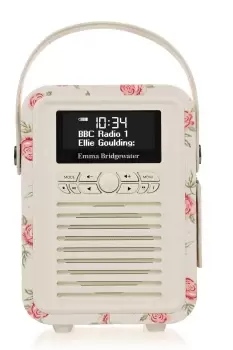 VQ Retro Mini Emma Bridgewater Bluetooth DAB Digital Radio - Natural