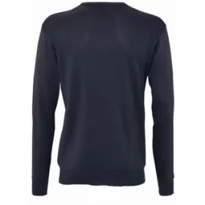 SOLS Mens Galaxy V Neck Sweater (S) (Navy)