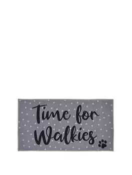 Time For Walkies Pet Boot Mat