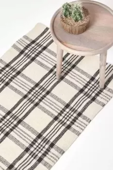 Logan Tartan Check Non-Slip 100% Wool Rug