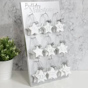 Milestones Birthday Wine Charms Display Board