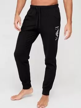 Emporio Armani Bodywear Bold Monogram Logo Lounge Pants - Black Size M Men