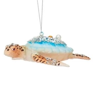 Sass & Belle Glitter Turtle Shaped Bauble