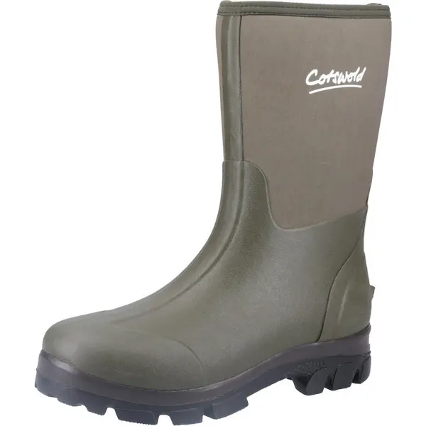 Cotswold Mens Kensington Neoprene Waterproof Wellingtons UK Size 4 (EU 37) GREEN COT811-GREEN-4