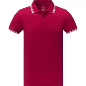 Elevate Mens Amarago Short-Sleeved Polo Shirt (L) (Red)