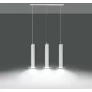 Emibig Luna White Bar Pendant Ceiling Light 3x GU10