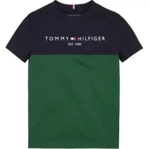 Tommy Hilfiger Essential Colorblock Tee S/S - Green