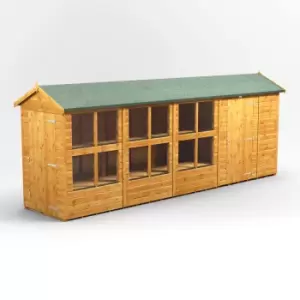 18X4 Power Apex Potting Shed Combi Including 6ft Side Store