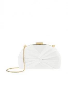 Monsoon Sara Satin Bridal Hard Clutch - Ivory