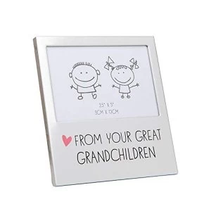 5" x 3.5" - Aluminium Photo Frame - Great Grandchildren