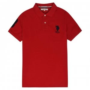 US Polo Assn Logo Polo Shirt - Red