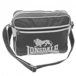 Lonsdale Flight Bag - Charcoal/White