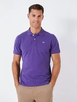 Crew Clothing Crew Clothing Classic Pique Polo Shirt, Purple, Size XL, Men