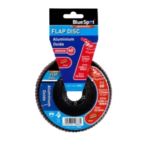 115MM (4.5") 60 Grit Aluminium Oxide Flap Disc (Header Card)