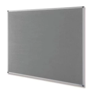 Nobo Classic 900 x 600mm Noticeboard with Grey Felt Surface Aluminium Frame and Wall Fixing Kit