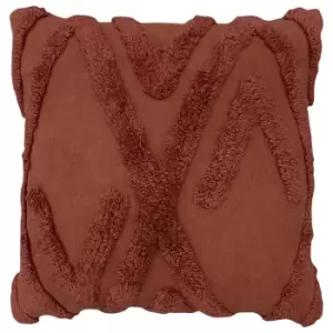 Kamjo Geometric Tufted Cushion Red