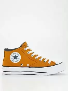 Converse Chuck Taylor All Star Malden Street Summer Tone Canvas Mid Tops - Orange/White, Orange/White, Size 9, Men