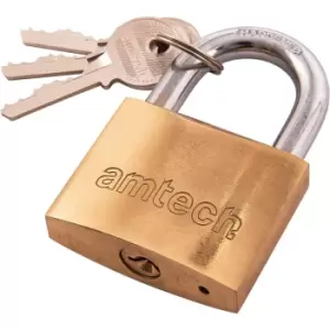 Amtech T1300C 50Mm Brass Padlock