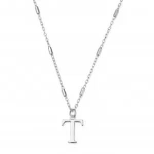 Iconic Initial T Silver Necklace SNCC4040T