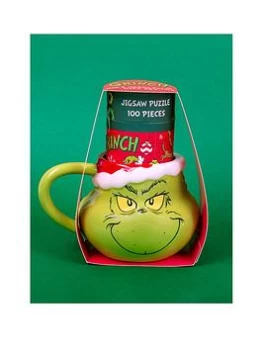 The Grinch Shaped Mug & Puzzle Set, One Colour, Women